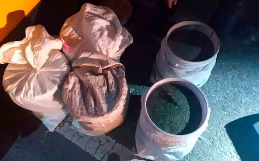 En tambos escondían 