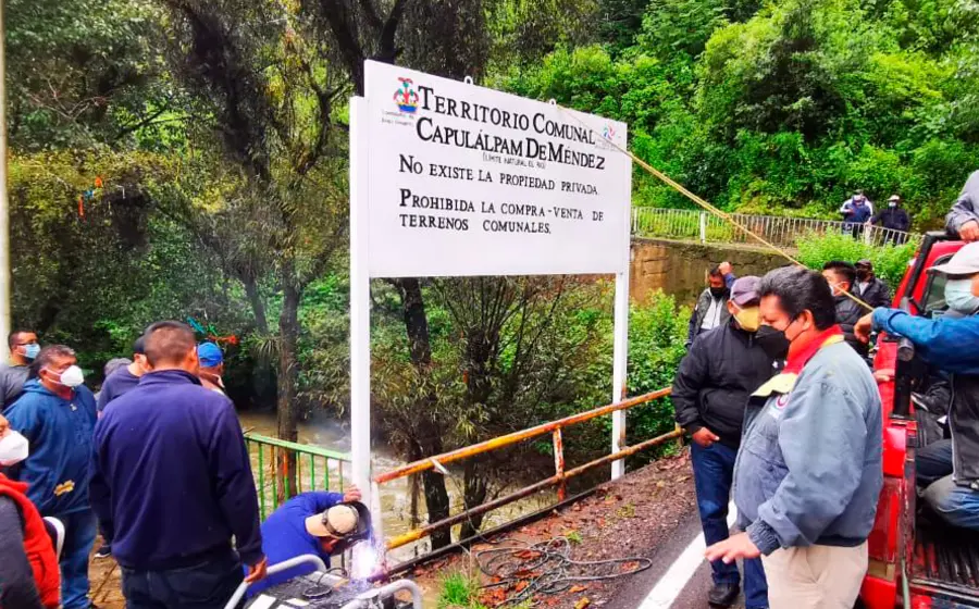 Autoridades agrarias y pobladores colocaron avisos en la zona de recreación. Foto: Octavio Vélez Ascencio. 