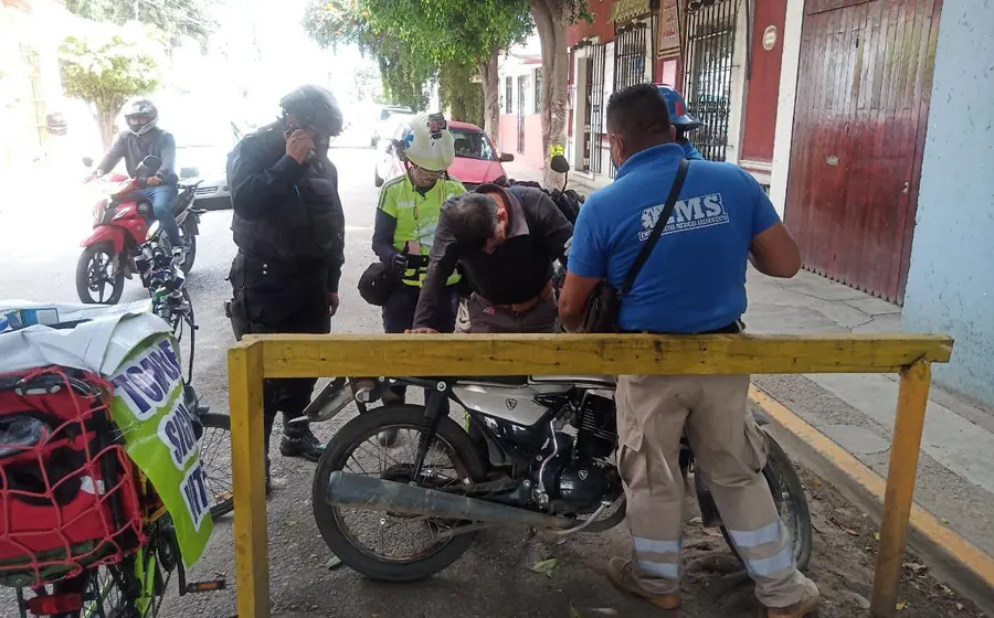 Motociclista ebrio