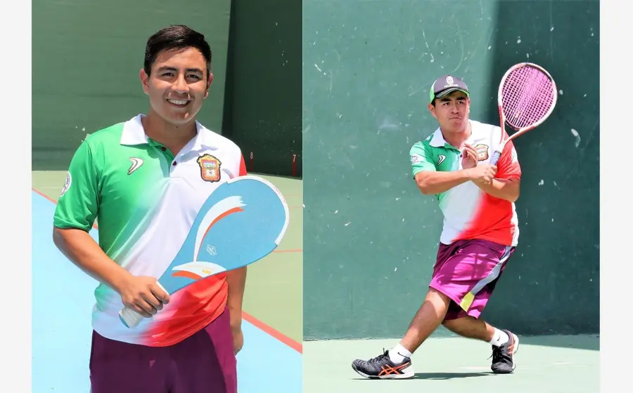 Deportistas jugando fronton