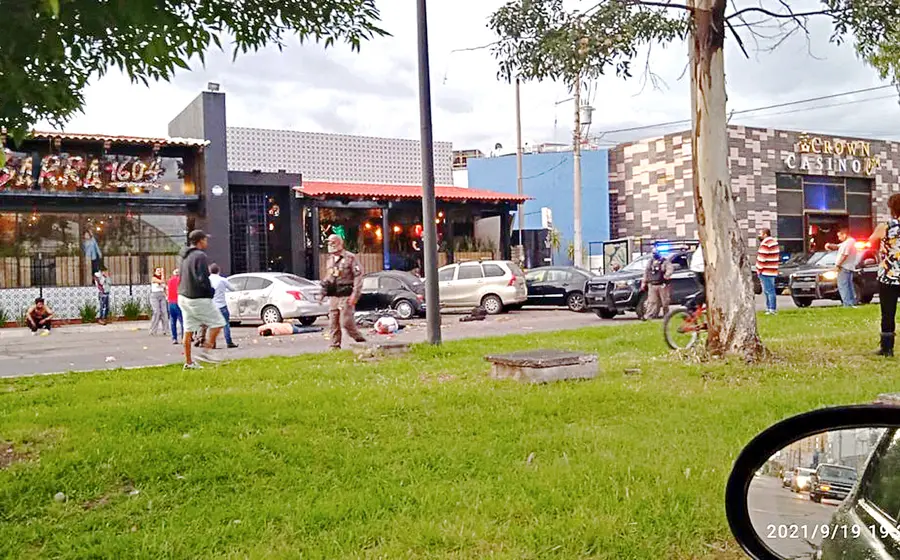Área acordonada por explosión