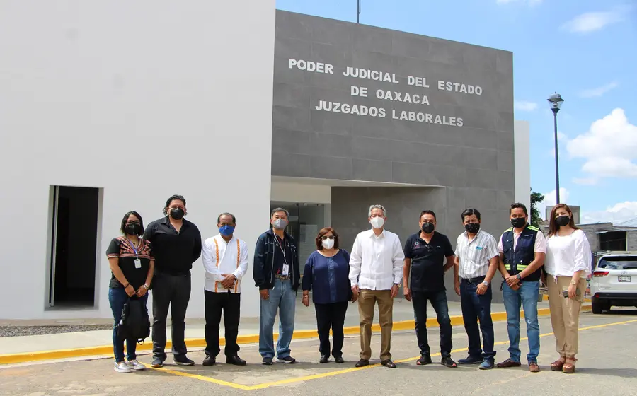 Fachada del nuevo juzgado laboral de Oaxaca