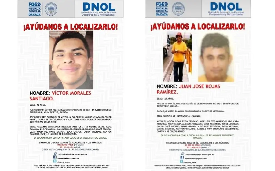 Carteles de personas desaparecidos
