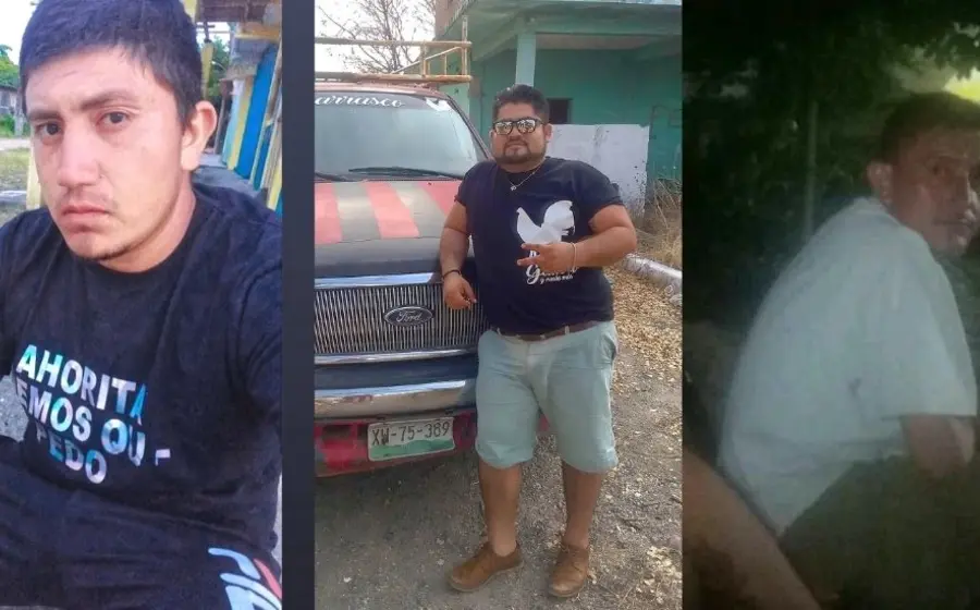 Los tres ejecutados en Unión Hidalgo