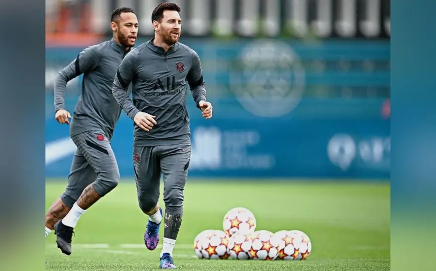 Lionel Messi entrenando