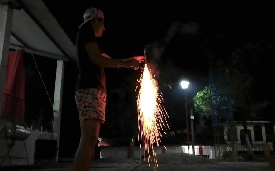 Explosión de pirotecnia