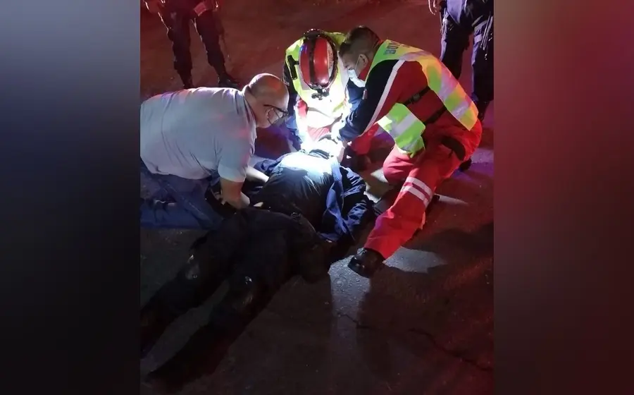 Policía herido en accidente