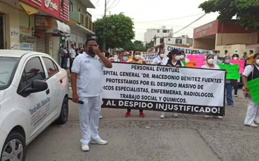 Personal médico protesta