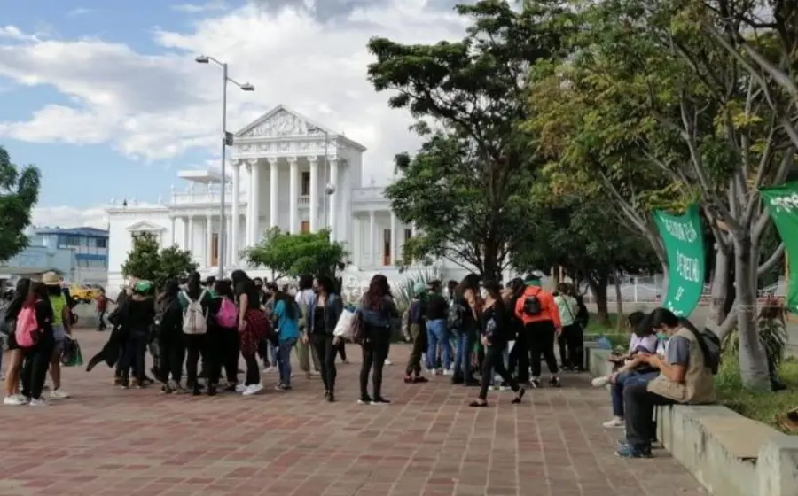 Protesta de colectivas feministas en Oaxaca