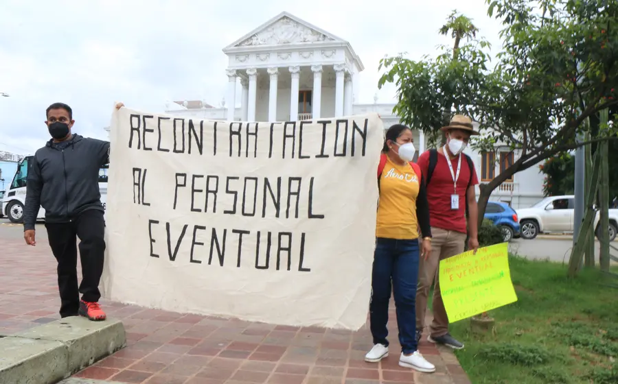 Protestas de trabajadores en Oaxaca