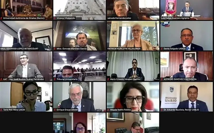 Reunión zoom universidades públicas