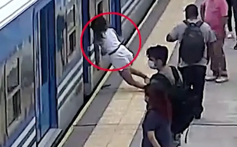 Accidente en tren