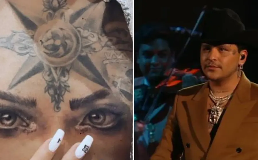 Tatuaje de Christian Nodal 