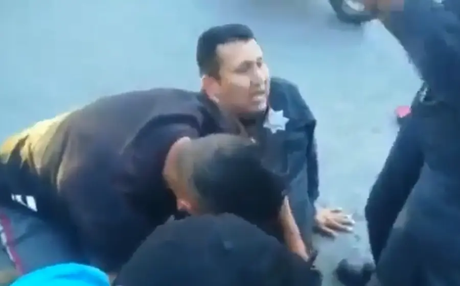 Policía lesionado