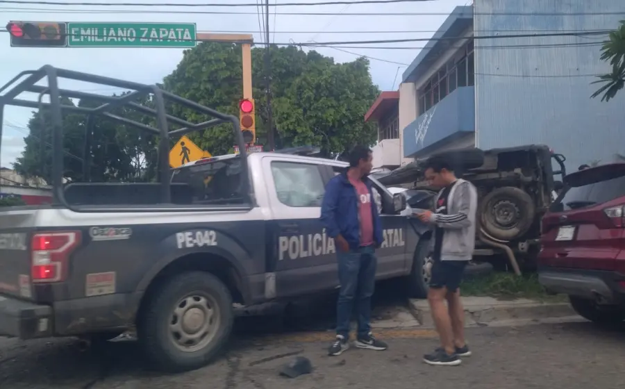 El percance ocurrió en colonia Reforma