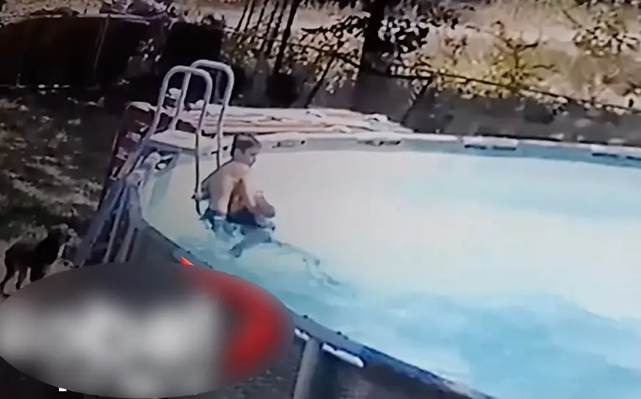 Accidente en piscina