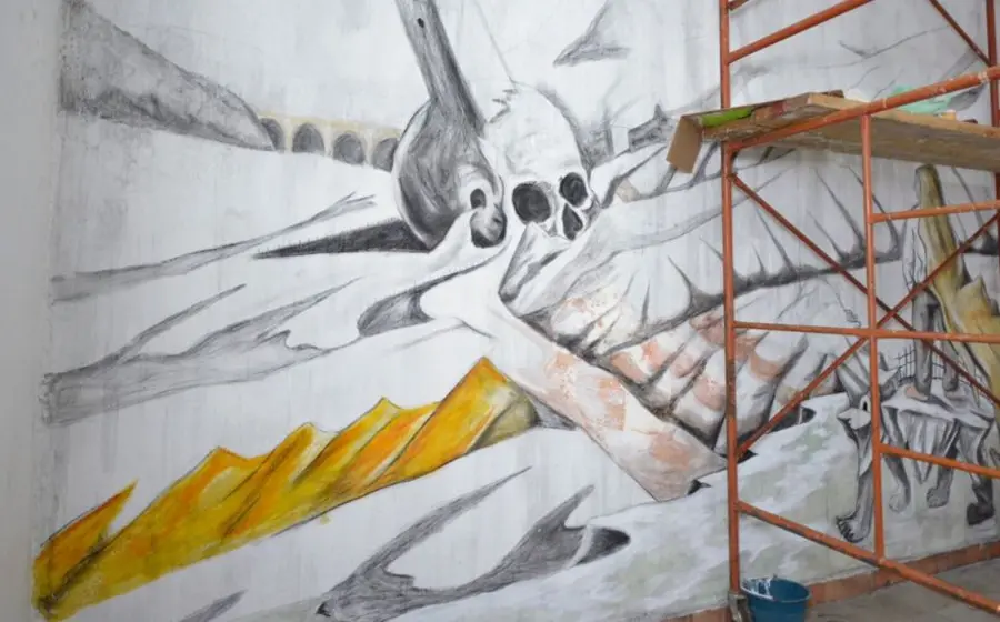 mural en palacio de gobierno