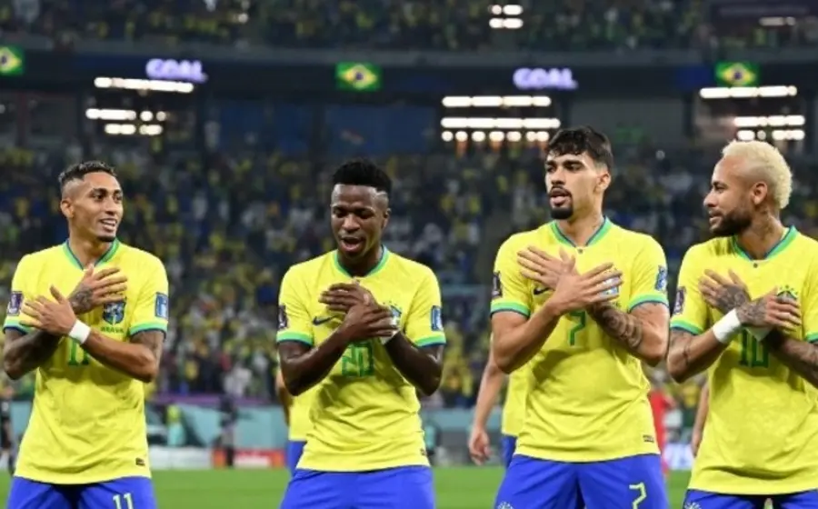 Cada gol era una fiesta para el equipo sudamericano.