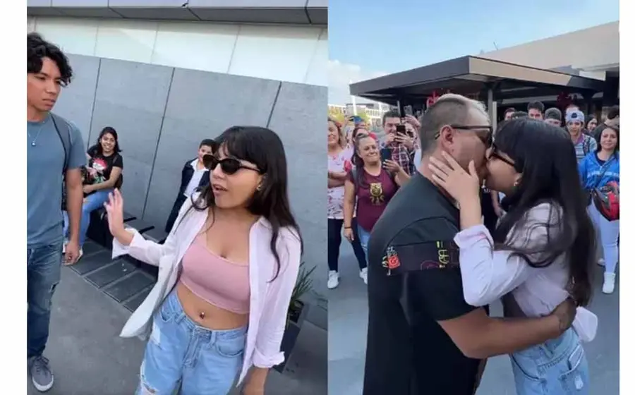 La joven escucha la propuesta y tras una discusión con su pareja, decide aceptar el intercambio.