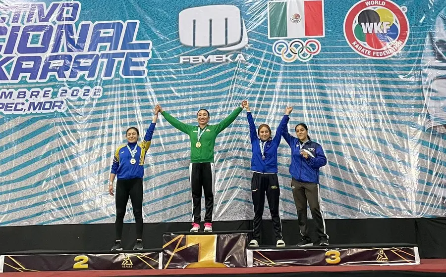 Xhunashi Caballero consiguió el primer lugar en la modalidad de kumite (combate), en la categoría élite, en la división de menos de 61 kilogramos.