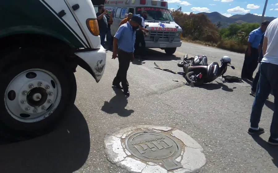 Motociclistas accidentados