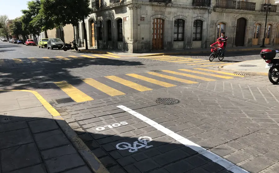 Ciclovía en centro histórico