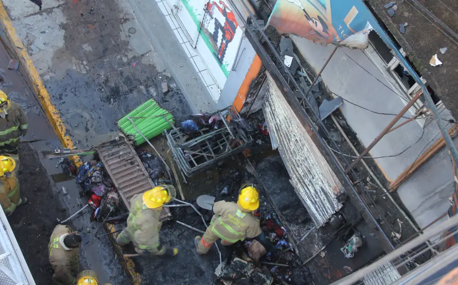 Incendio en Central de Abasto