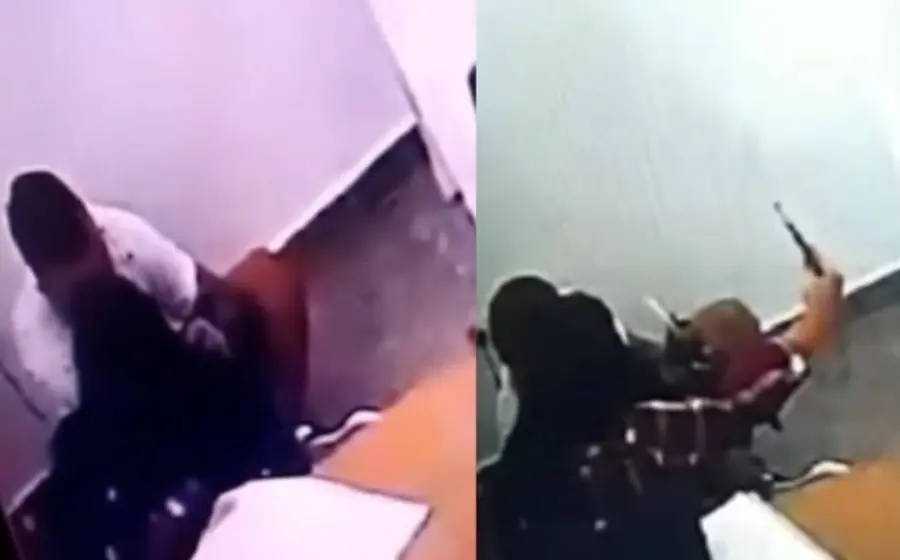 Una cámara de seguridad captó el momento en que una juez de Argentina se besó amorosamente con un reo peligroso sentenciado a cadena perpetua por homicidio.   