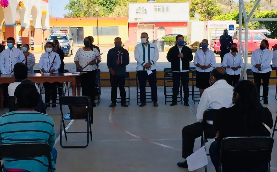 Toma de posesión en la Mixteca.