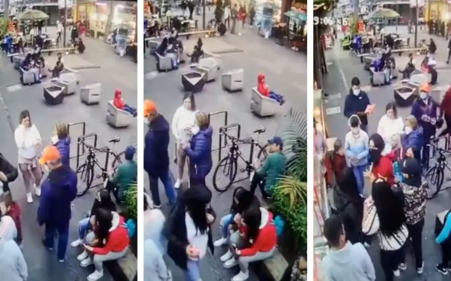 Pelea en parque
