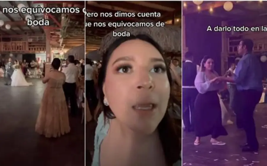 Pareja se equivoca de boda
