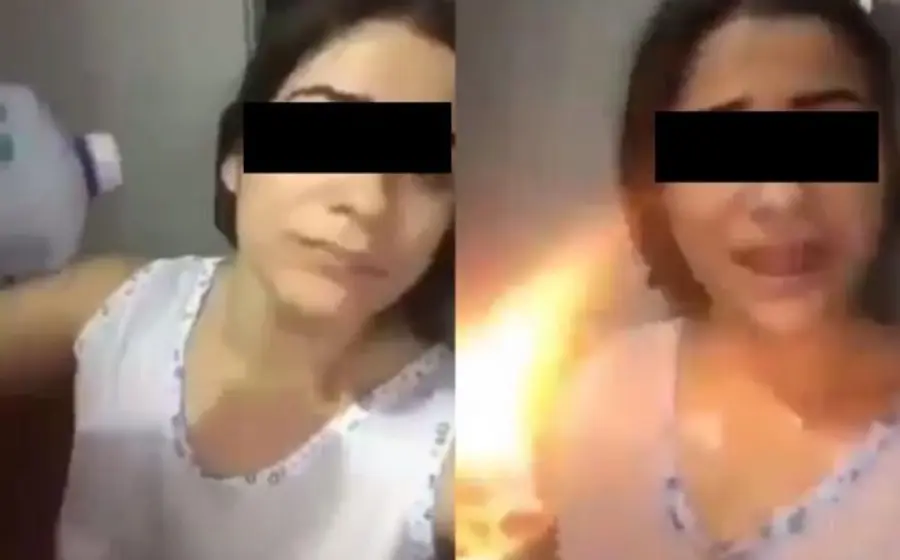 Mujer supuestamente se autolesiona 