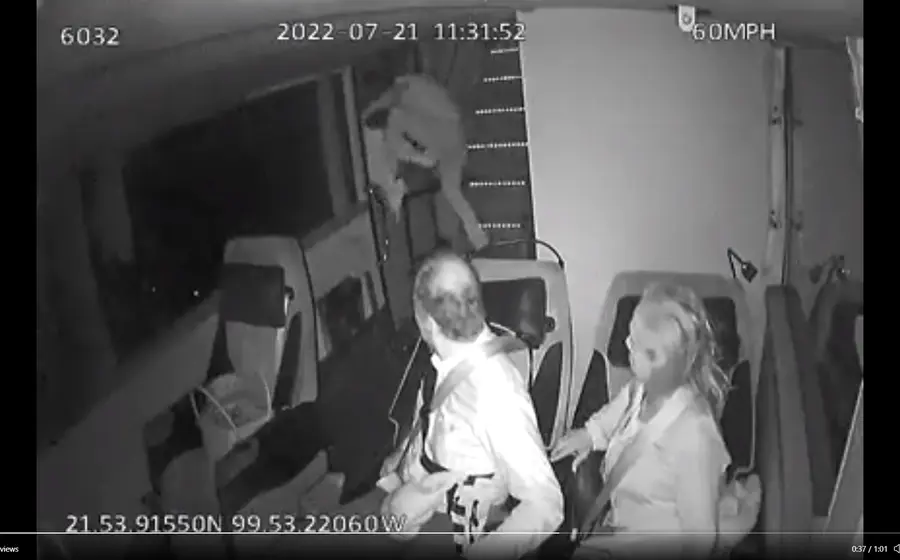 Percance en autobús