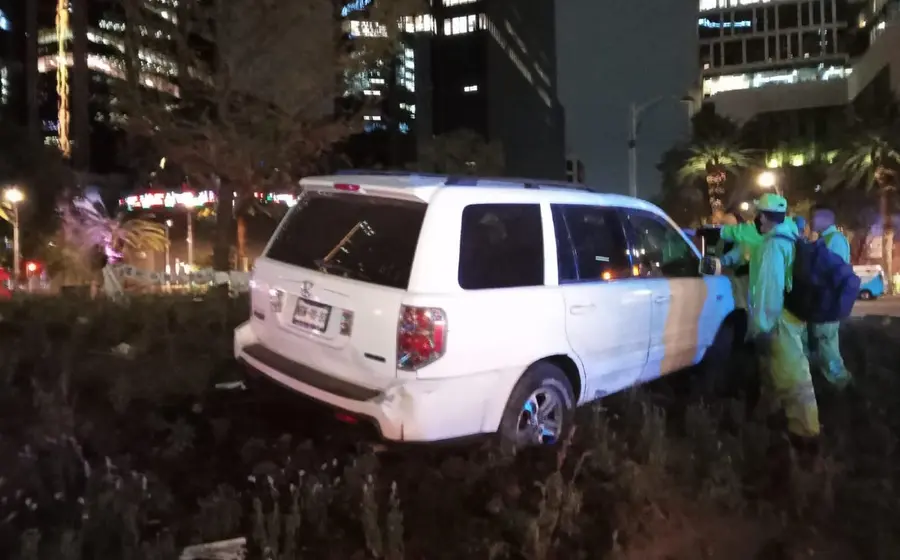 Camioneta accidentada