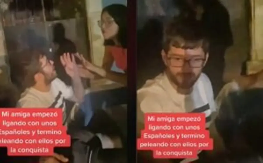 Mexicana_discute_con_español