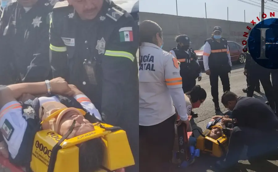 Policías arrolladas