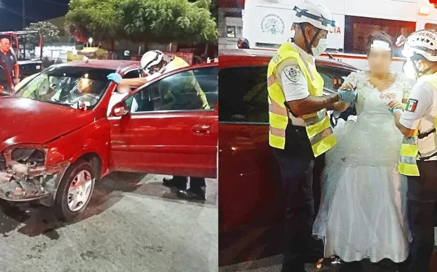 accidente-recien-casados 