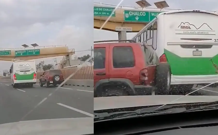 Cerrón entre vehículos
