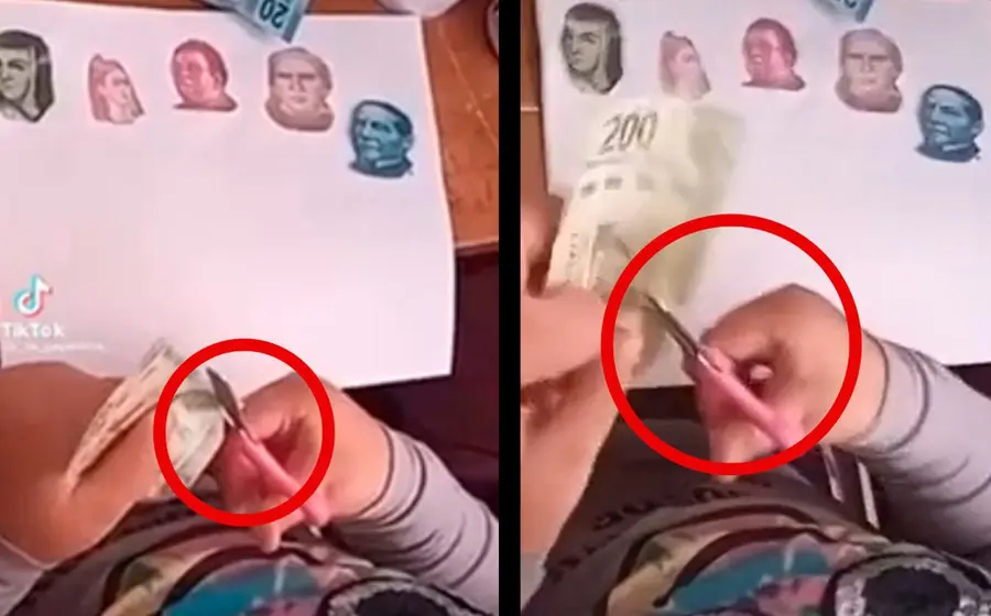 Niña_recorta_billetes_para_tarea