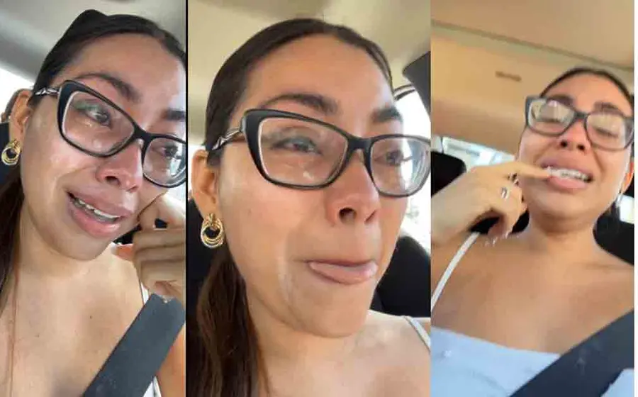 La joven relató a través de una transmisión en Facebook que se dio cuenta que le habían robado su dinero. 