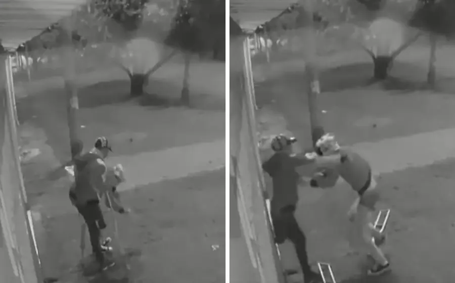 La agresión habría iniciado porque dos sujetos se disputaban un encendedor que encontraron en el suelo.