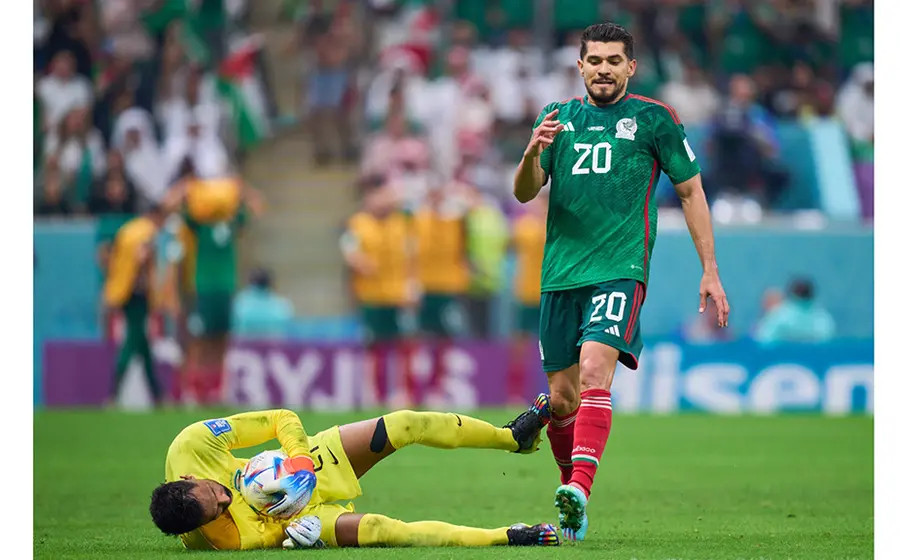 El portero de Arabia Saudita se mantuvo imbatible durante el primer tiempo.