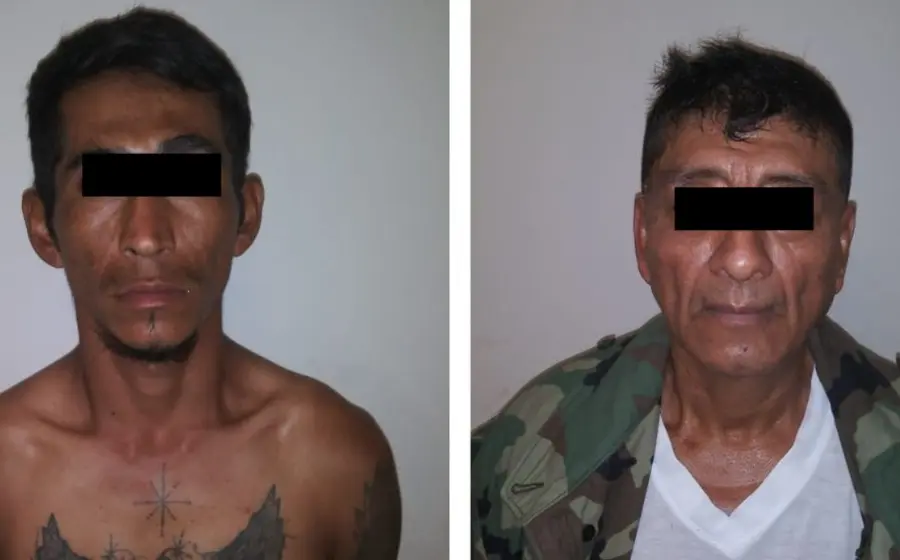 Felipe, de 32 años, es originario del estado de Guerrero. Everardo, de 52 años, también fue detenido. 