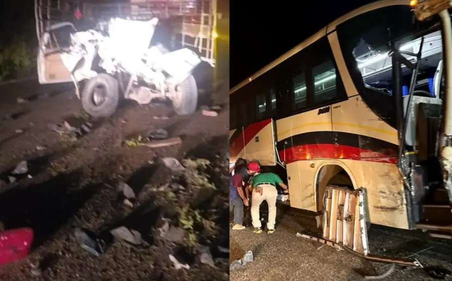 tractor-deshecho-autobus-chocado