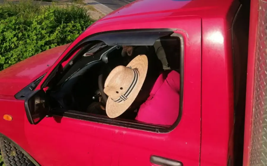 persona-camioneta-roja