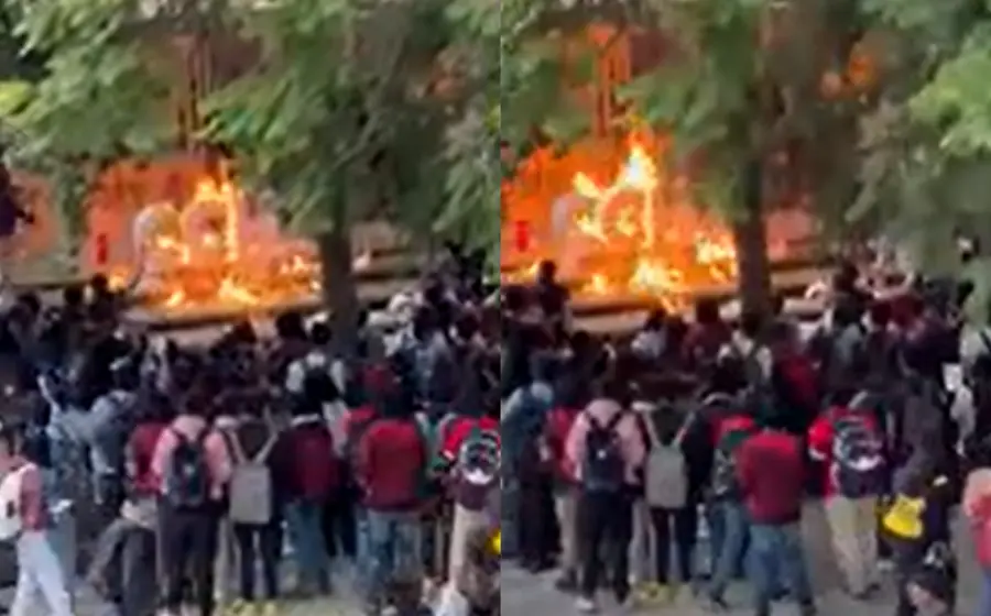 personas-protestando-alrededor-de-fuego