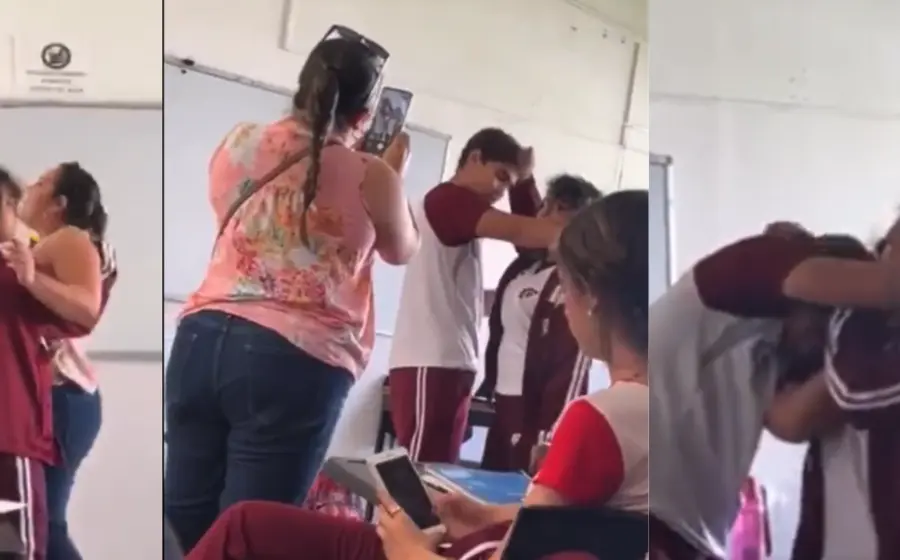 pelea-entre-alumna-alumno-maestra