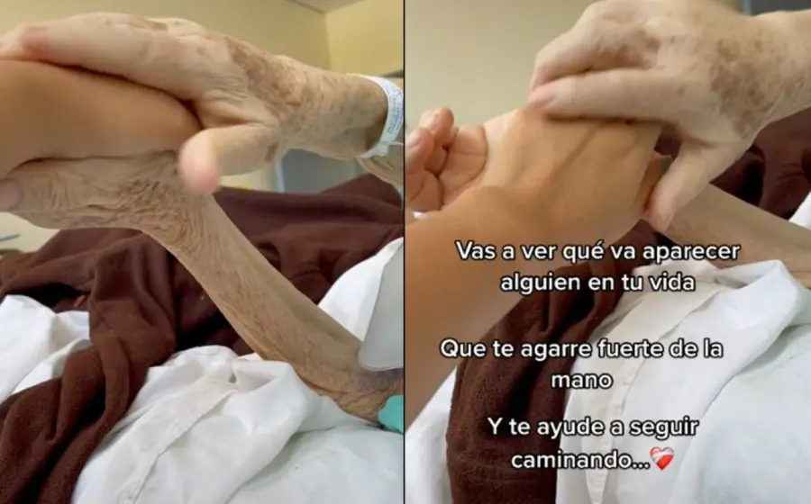 Abuela se despide de nieta