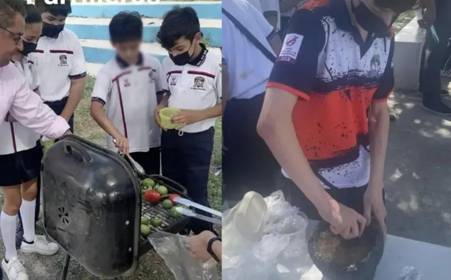 niños-asando-carne