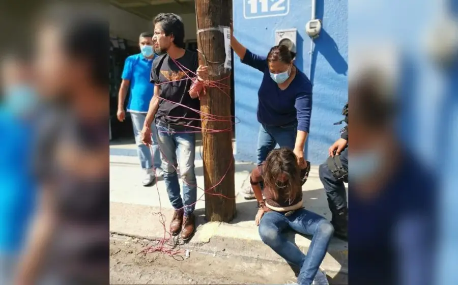 oaxaca_delincuente_atado_a_poste